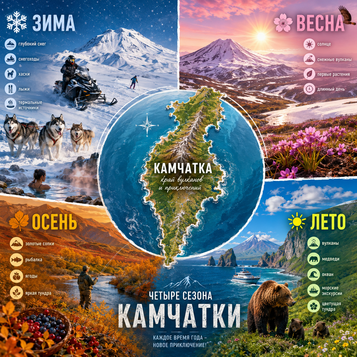 Камчатка четыре сезона